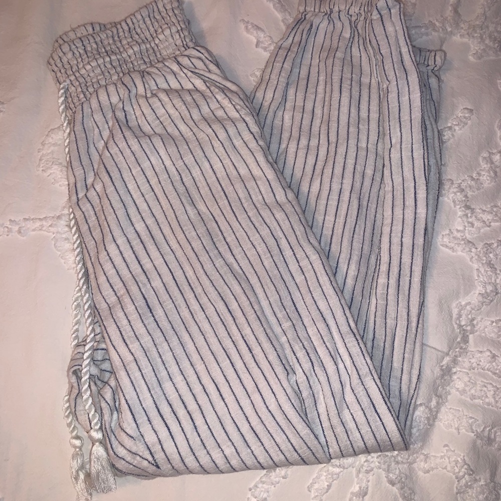 aerie flowy striped pants